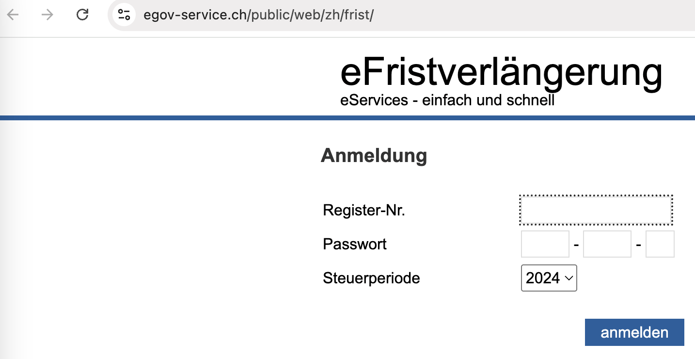 frist steuererklärung